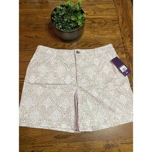 GLORIA VANDERBILT Natural Sand  NIMAH SHORTS Stretch Women's 14 NWT